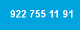 922 755 11 91 922 755 11 91